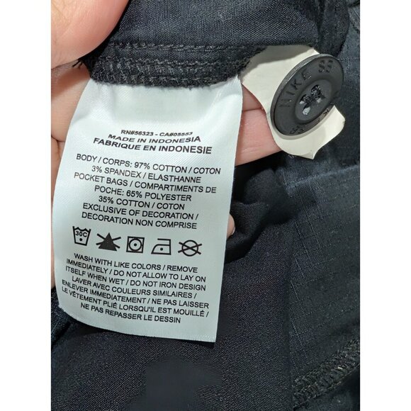 Nike SB Kearny Cargo Pants Men's Sz 38 Black Skate Ripstop Straight Leg - Picture 12 of 16